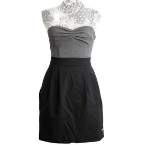 3/$15 Aritzia Black Gray Sweetheart Mini Dress